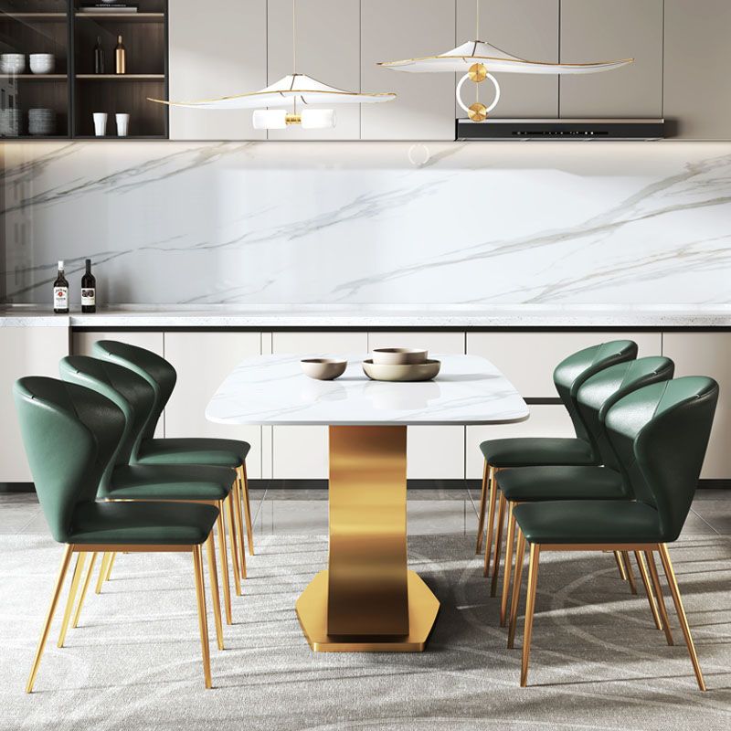 Modern 1/4/5/6/7 Pieces Dining Table Set Sintered Stone Dinette Set for Home Use Clearhalo 'Dining Room Sets' 'Dining Tables & Seating' 'dining_room_set' 'furn' 'furn_dining_room_set' 'Furniture' 'furniture_dining_room_set' 'Kitchen & Dining Furniture' 'kitchen&dining_furn' 'kitchen' 1200x1200_99ee4213-46d5-47cc-9da3-71fa03a27acb