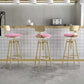 Upholstered Adjustable Height Bar Stool Industrial Iron Frame Stool Clearhalo 'Bar Furniture' 'Bar Stools' 'bar_stools' 'furn' 'furn_bar_stools' 'Furniture' 'Kitchen & Dining Furniture' 1200x1200_99f108fe-651b-4393-8d8b-85df01b09e99
