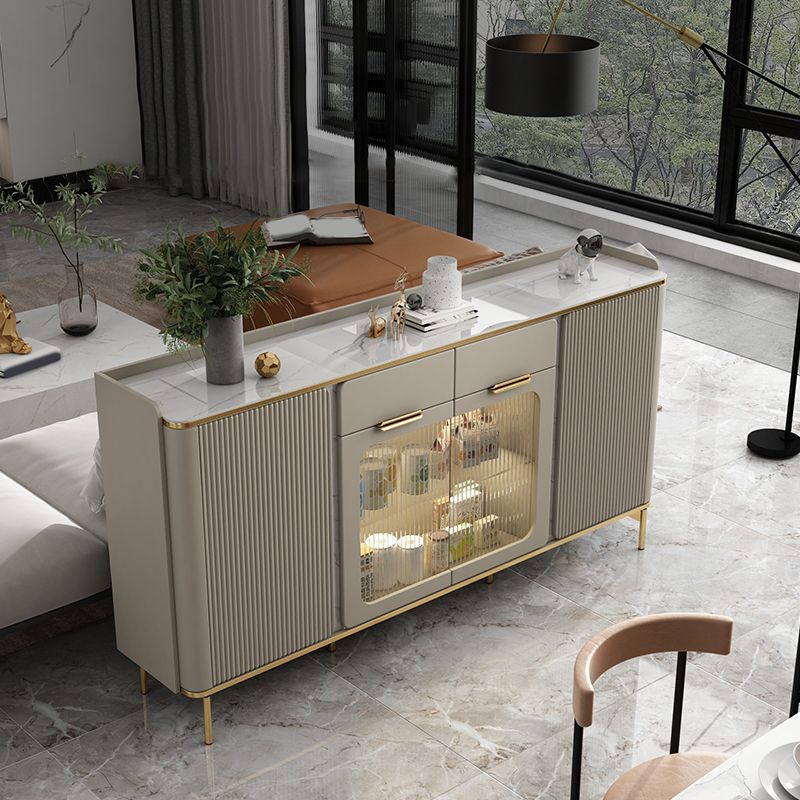 Scheda laterale Glam Sideboard ABBIETTRO COMPLETO con cassetti per soggiorno