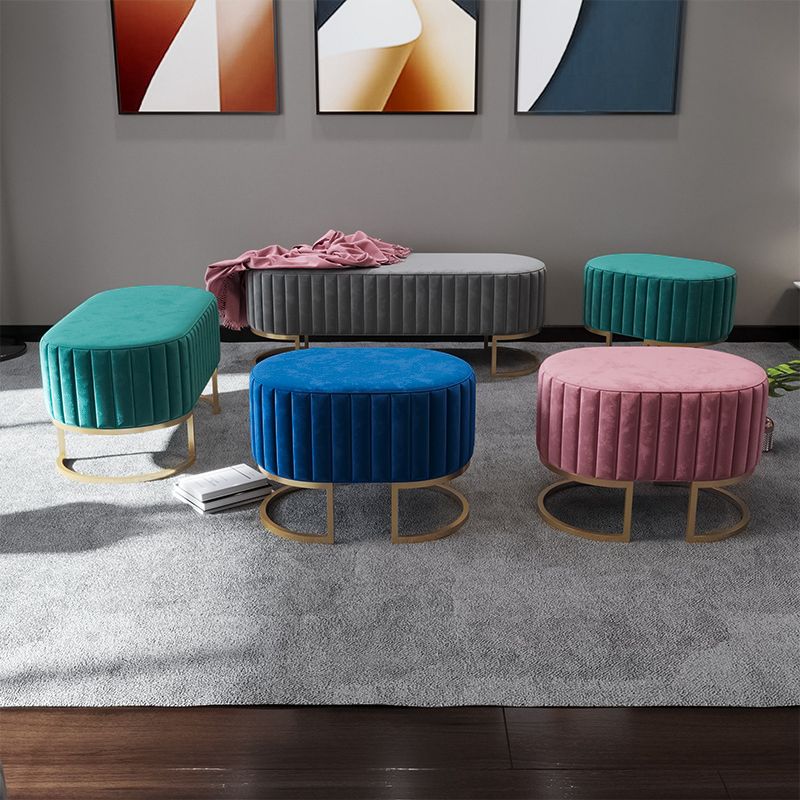 Glam Entryway Bench 15.75 Inch Wide Foam Cushioned Bench for Bedroom Clearhalo 'Benches' 'Chairs & Seating' 'furn' 'furn_benches' 'Furniture' 'Living Room Furniture' 1200x1200_99f2eb34-2ef1-4775-885d-4cab51cb8bed