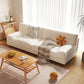 Modern Style Fabric Sofa in Off-White Living Room Square Arm Sofa Clearhalo 'furn' 'furn_sofas' 'Furniture' 'Living Room Furniture' 'Sofa' 'sofas' 1200x1200_99f37d7e-082a-4085-8a5f-db90f1578d98