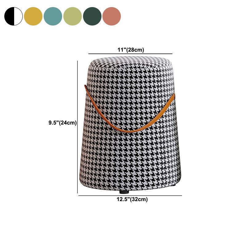 Upholstered Modern Pouf Ottoman Fabric Whole Colored Portable Round Ottoman Clearhalo 'furn' 'furn_ottomans_poufs' 'Furniture' 'Living Room Furniture' 'Ottomans & Poufs' 'ottomans_poufs' 1200x1200_99f507b6-1bf5-42cb-9718-a9770e649894