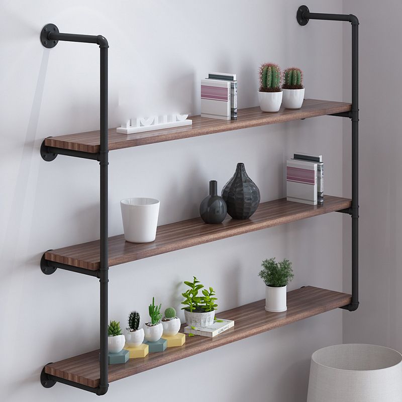 Wall Mounted Bookshelf Industrial Style Solid Wood Bookcase for Home Office Clearhalo 'Bookcases' 'furn' 'furn_bookcases' 'Furniture' 'furniture_bookcases' 'kitchen' 'kitchen_bookcases' 'Living Room Furniture' 'Office Furniture' 1200x1200_99f58b99-9908-4819-83c6-5658505c0863