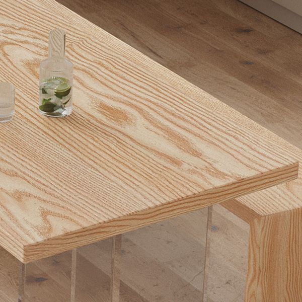 Table à manger de style simplicité Table en bois massif naturel pour la cuisine à la maison