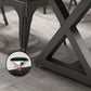 Ensemble de Table à manger rectangulaire moderne, 1/2/5 pièces, Table et chaises en bois massif