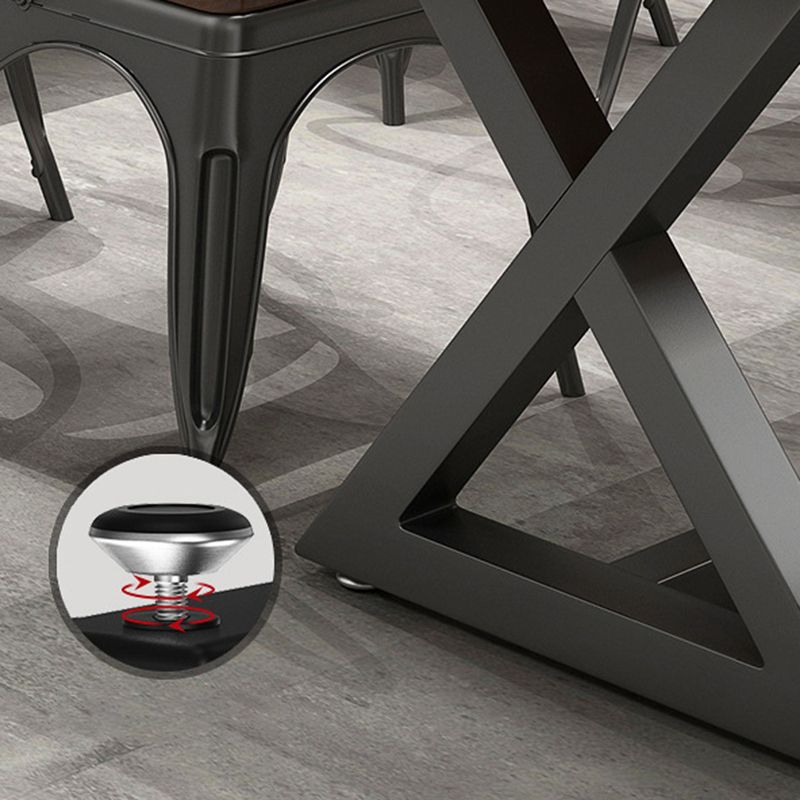 Ensemble de Table à manger rectangulaire moderne, 1/2/5 pièces, Table et chaises en bois massif