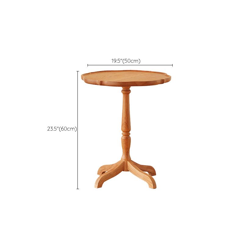 Modern Accent Side Table Naturally Shaped Natural Solid Wood 4 Legs Living Room Clearhalo 'Coffee & Accent Tables' 'End & Side Tables' 'end_side_tables' 'furn' 'furn_end_side_tables' 'Furniture' 'Living Room Furniture' 1200x1200_99f85717-df45-4ed5-9362-7e9e7b8e82b1