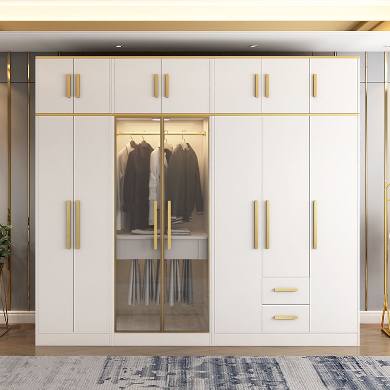 Contemporary Style Wardrobe Wooden Wardrobe Closet with Door