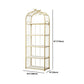 Estantería de estantería moderna de oro Etagere Metal Open Bookcase para sala de estar