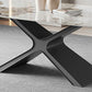 Modern Sintered Stone Top Dining Set Rectangle 1/4/5/6/7 Pieces Dinette Table Set