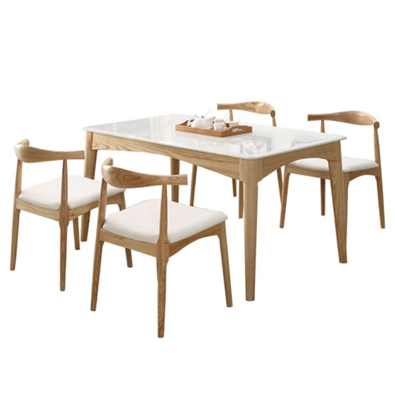 Marble Rectangle Dining Table for Restaurant Medieval Modern Table with Wooden 4 Legs Clearhalo ' dining_table' 'Dining Tables & Seating' 'Dining Tables' 'furn' 'furn_dining_table' 'Furniture' 'furniture_dining_table' 'Kitchen & Dining Furniture' 'kitchen&dining_furn' 'kitchen' 'kitchen_dining_table' 1200x1200_99ffe4bb-7ff9-4927-8733-2c375451e7ae