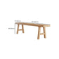 Modern 1/2/3/4/5 Pieces Dining Set Rectangle Pine Wood Dining Table for Dining Room