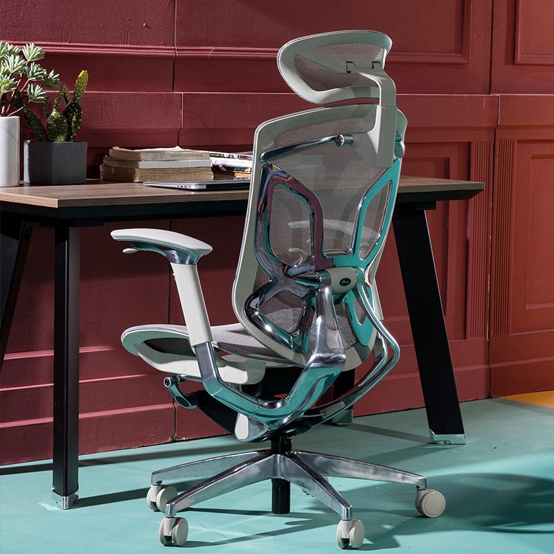 Arms Included Office Chair Modern Adjustable Seat Height Swivel Chair with Wheels Clearhalo 'furn' 'furn_office_chair' 'Furniture' 'Office Chairs' 'Office Furniture' 'office_chair' 1200x1200_9a053dd5-ca3f-4a2e-8397-a716ce821178