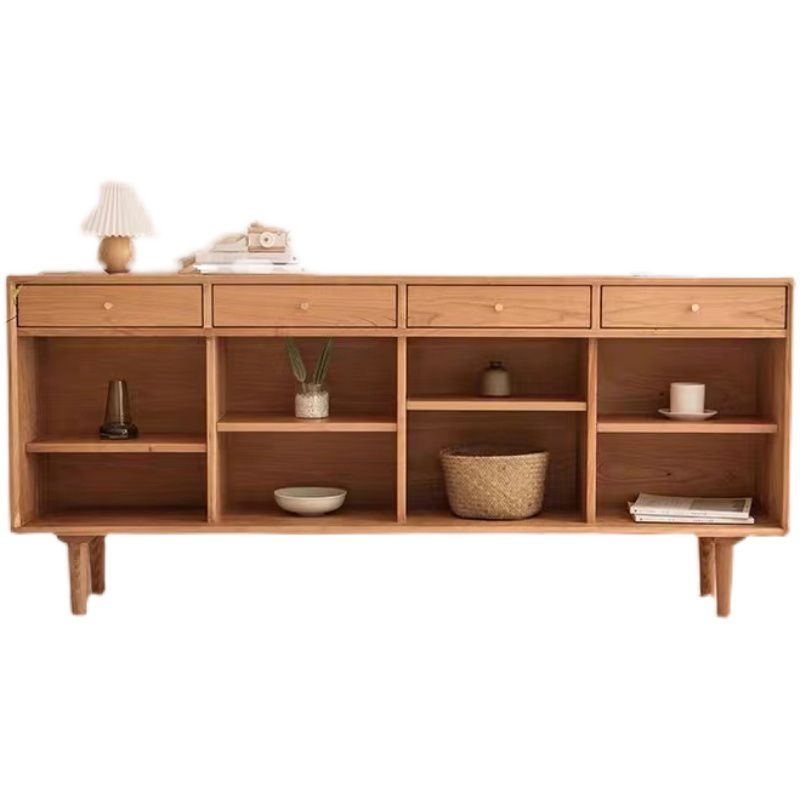 Sideboard contemporanea Porte Rattan Pinna armadio per soggiorno per soggiorno