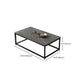 Modern Simple 1 Single Cocktail Table Rectangular Frame Coffee Table with Storage Shelf Clearhalo 'Coffee & Accent Tables' 'Coffee Tables' 'coffee_tables' 'furn' 'furn_coffee_tables' 'Furniture' 'Living Room Furniture' 1200x1200_9a0a13a5-9b77-462f-a35a-2d4465b68f56