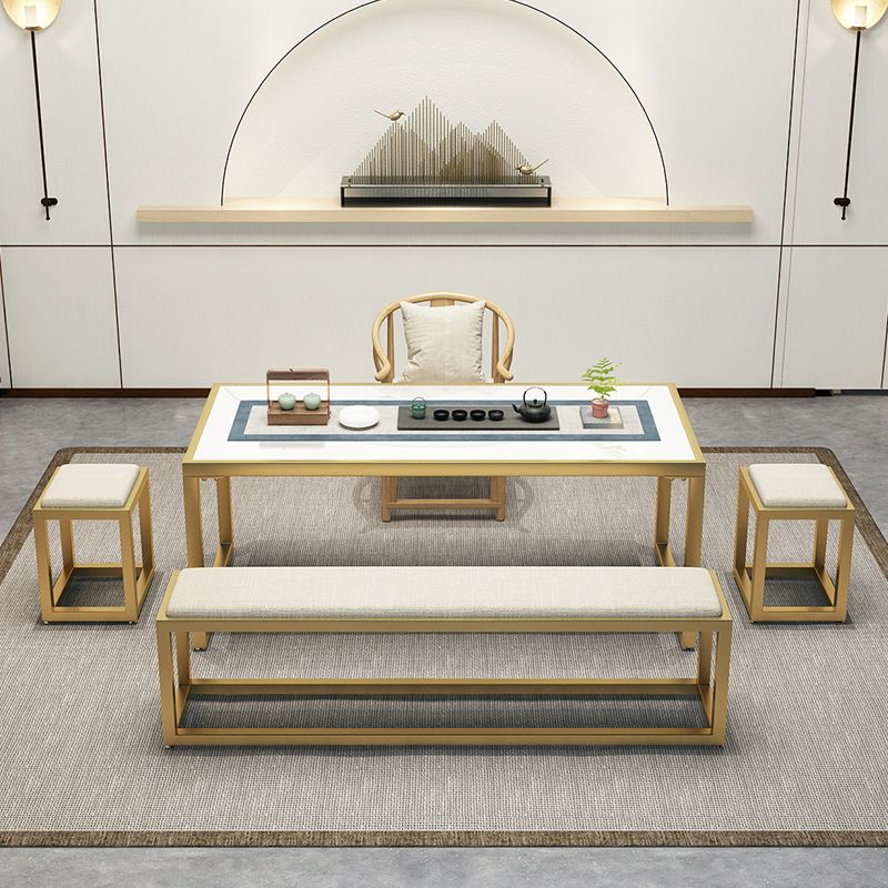 Contemporary Rectangle Upholstered Bench Home Seating Bench with Legs Clearhalo 'Benches' 'Chairs & Seating' 'furn' 'furn_benches' 'Furniture' 'Living Room Furniture' 1200x1200_9a0bb3f5-b993-446f-a5d9-f4cb29e5cf49