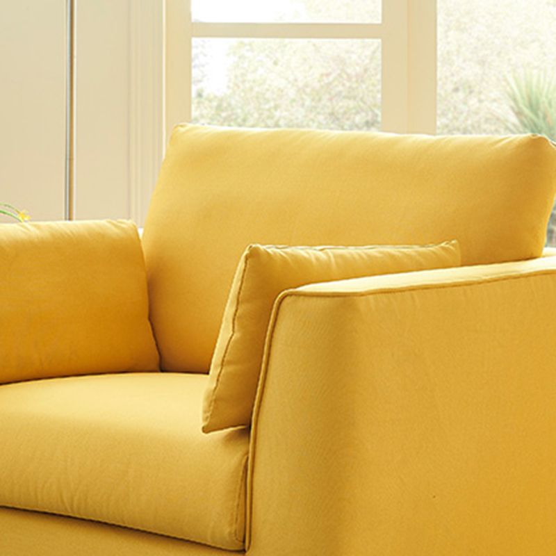 Contemporary Fabric Standard Sofa 2/3-seat Cushions Square Arm Sofa