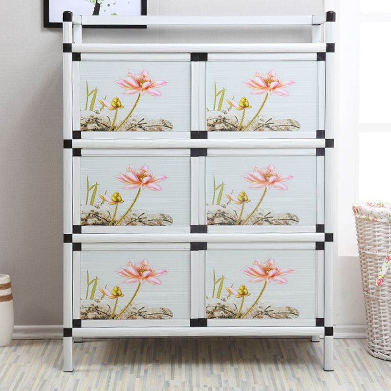 Modern Metal Sideboard Tempered Glass Doors Cabinets Server for Dining Room Clearhalo 'buffet_sideboard' 'Buffets & Sideboards' 'furn' 'furn_buffet_sideboard' 'Furniture' 'Kitchen & Dining Furniture' 1200x1200_9a0c3bd0-e33c-449c-ab2b-88ba7d013a13