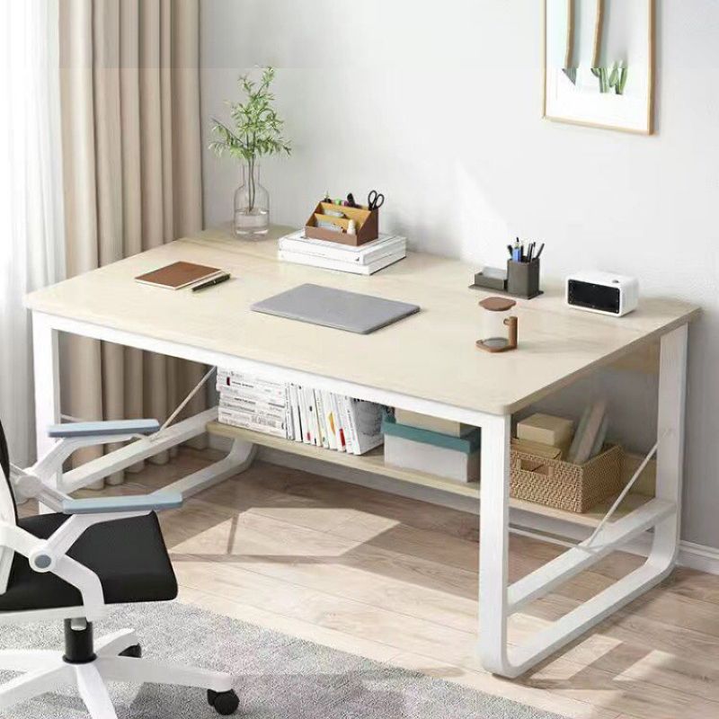 Scrivania industriale rettangolare da 60 "scrivania in legno di larghezza