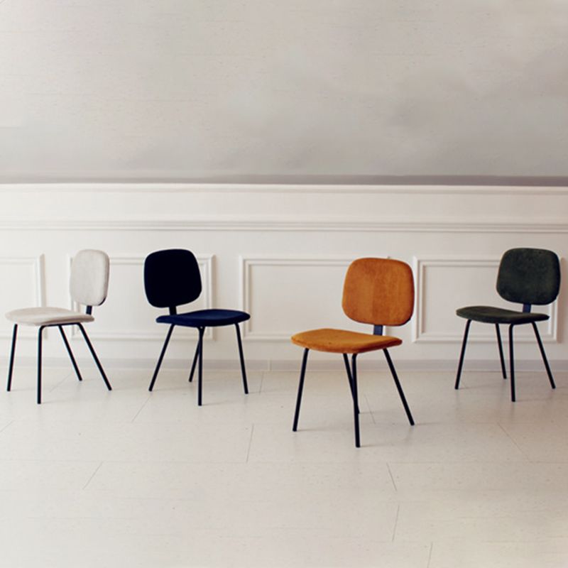 Home Scandinavian Side Chair Open Back Upholstered Metal Dining Room Chair Clearhalo ' kitchen&dining_furn' 'Dining Chairs' 'Dining Tables & Seating' 'dining_chair' 'furn' 'furn_dining_chair' 'Furniture' 'furniture_dining_chair' 'Kitchen & Dining Furniture' 'kitchen' 1200x1200_9a0d9746-0eb2-43c7-aa7a-62e9d20e19d5