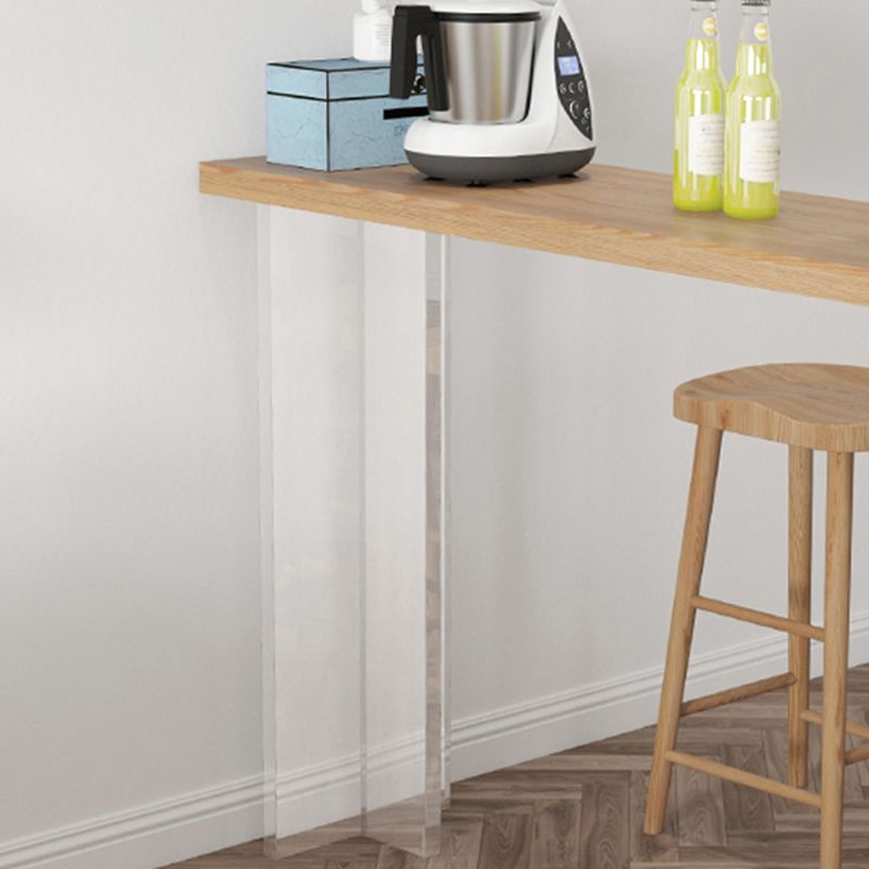 Luxurious Rectangle Solid Wood Bar Table Set 1/3 Pieces Counter Table with Backless Stools Clearhalo 'Bar Furniture' 'furn' 'furn_home_bar_bar_sets' 'Furniture' 'Home Bars & Bar Sets' 'home_bar_bar_sets' 'Kitchen & Dining Furniture' 1200x1200_9a0dc204-22bc-4d09-a3d2-f19e4f4af460