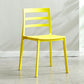 Plastic Scandinavian Armless Chair Stacking Indoor-Outdoor Chair