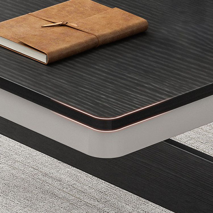 Table d'écriture du rectangle moderne bureau de travail réglable en bois