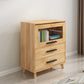 Scandinavian Closed Back Book Shelf Standard Wooden Bookcase