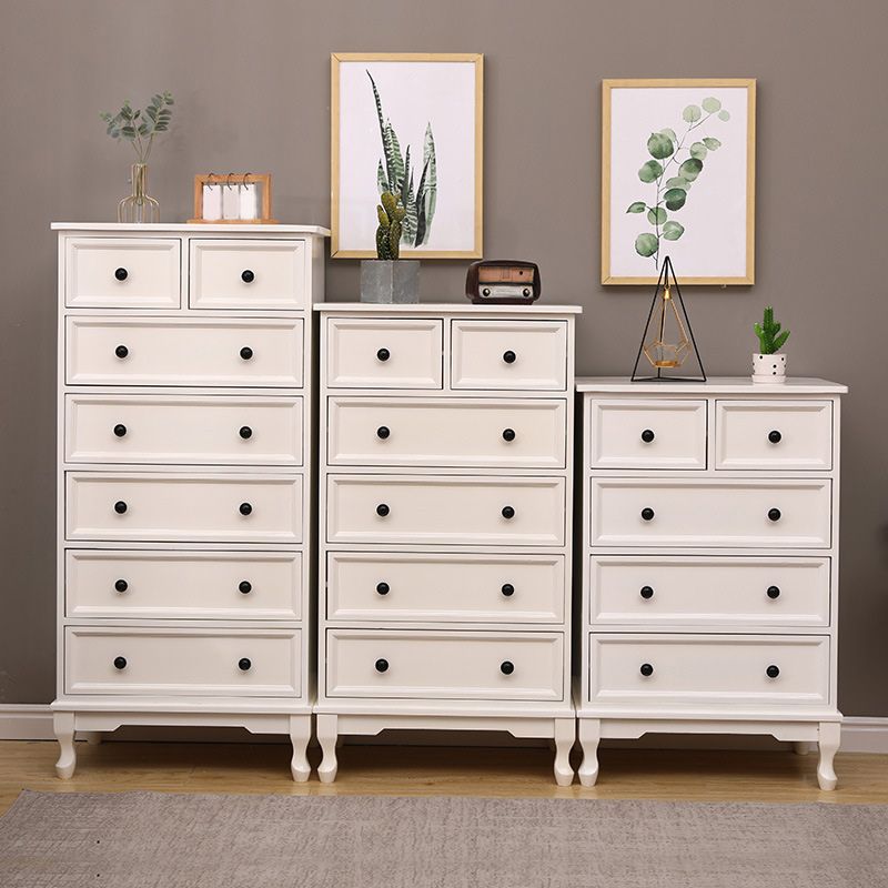 Mobile moderno accento con cassetti e cabine per le gambe cabriole in legno