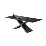 Minimalist Sintered Stone Dining Room Set Standard Height with Black Base Dining Set Clearhalo 'Dining Room Sets' 'Dining Tables & Seating' 'dining_room_set' 'furn' 'furn_dining_room_set' 'Furniture' 'furniture_dining_room_set' 'Kitchen & Dining Furniture' 'kitchen&dining_furn' 'kitchen' 1200x1200_9a160fe7-da1f-41c6-90b7-b84f2986dfc7