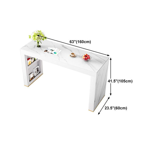 Modern Style Sintered Stone Table Dining Bar Counter Table for Kitchen Clearhalo 'Bar Furniture' 'Bar Tables' 'bar_tables' 'furn' 'furn_bar_tables' 'Furniture' 'furniture_bar_tables' 'Kitchen & Dining Furniture' 1200x1200_9a164110-623d-4fe7-b895-835968f6487a