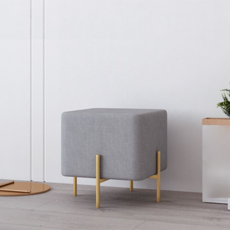 Solid Color Fabric Standard Stool Modern Simple Square Upholstered Footstool Clearhalo 'furn' 'furn_ottomans_poufs' 'Furniture' 'Living Room Furniture' 'Ottomans & Poufs' 'ottomans_poufs' 1200x1200_9a180b58-f655-4e3a-abf6-b3502be360dc