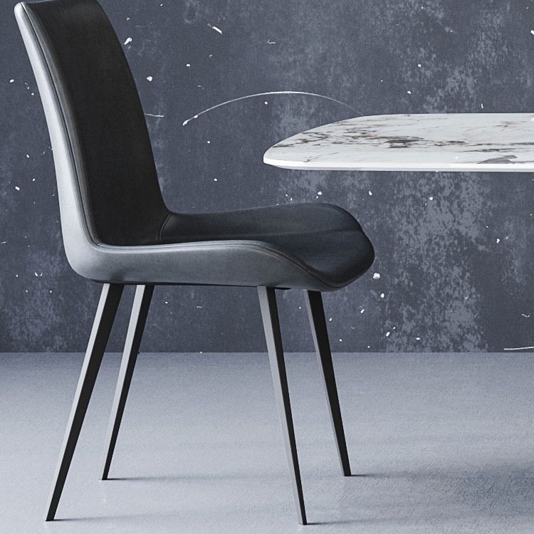 Moderne rechthoek gesinterde stenen dinerset 1/4/5/7 stukken eetgelegenheid