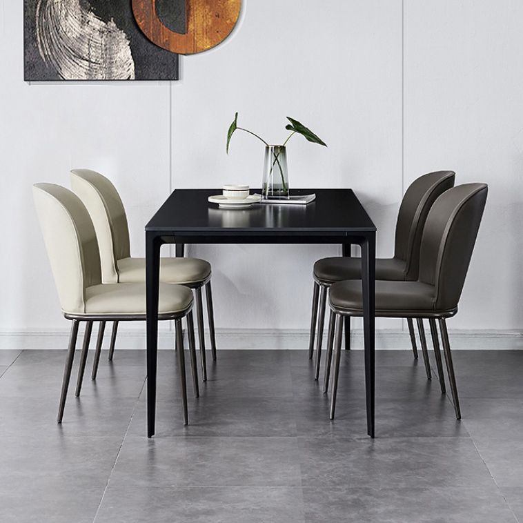 Moderne stijl stoelen armloze stoel voor keuken met metalen benen