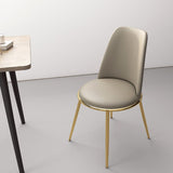 Contemporary Style Metal Chair Set Kitchen Dining Solid Back Side Chairs (Set of 2) Clearhalo ' kitchen&dining_furn' 'Dining Chairs' 'Dining Tables & Seating' 'dining_chair' 'furn' 'furn_dining_chair' 'Furniture' 'furniture_dining_chair' 'Kitchen & Dining Furniture' 'kitchen' 1200x1200_9a1a9f7f-e22e-40f7-a822-53e019576bee