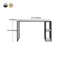 Contemporary Rectangle Bar Dining Table Marble Top Bar Table with Shelves Clearhalo 'Bar Furniture' 'Bar Tables' 'bar_tables' 'furn' 'furn_bar_tables' 'Furniture' 'furniture_bar_tables' 'Kitchen & Dining Furniture' 'kitchen&dining_furn' 'kitchen' 1200x1200_9a1c82c3-dbb2-49ce-ae65-0a146596d7e6