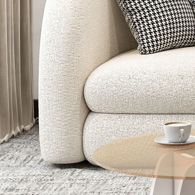 Sloped Arm Curved Sofa Contemporary Tight Back in Beige for Living Room Clearhalo 'furn' 'furn_sofas' 'Furniture' 'Living Room Furniture' 'Sofa' 'sofas' 1200x1200_9a1ec19c-b3ac-48ff-b612-e2122c26ecbd