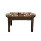 Massief houten moderne eetkamer diner keukentafel 4 poten eettafel