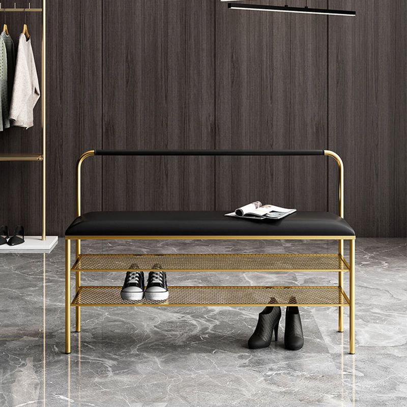 25.2インチHベンチグラム玄関ベンチベッドルーム用の靴の保管