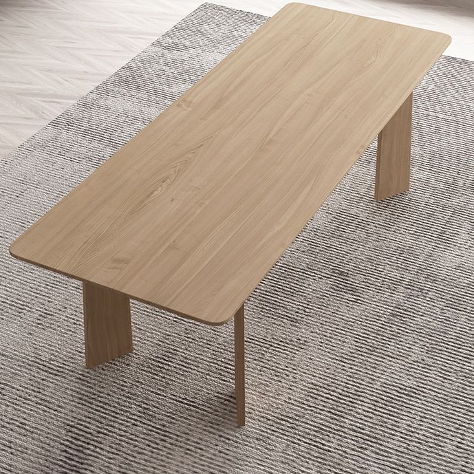 Rectangle 4 Legs Dining Table Simple Style Solid Wood Dinette Table for Home Clearhalo ' dining_table' 'Dining Tables & Seating' 'Dining Tables' 'furn' 'furn_dining_table' 'Furniture' 'furniture_dining_table' 'Kitchen & Dining Furniture' 'kitchen&dining_furn' 'kitchen' 'kitchen_dining_table' 1200x1200_9a23bb8a-a9c7-4855-980f-6447e34b9b5f