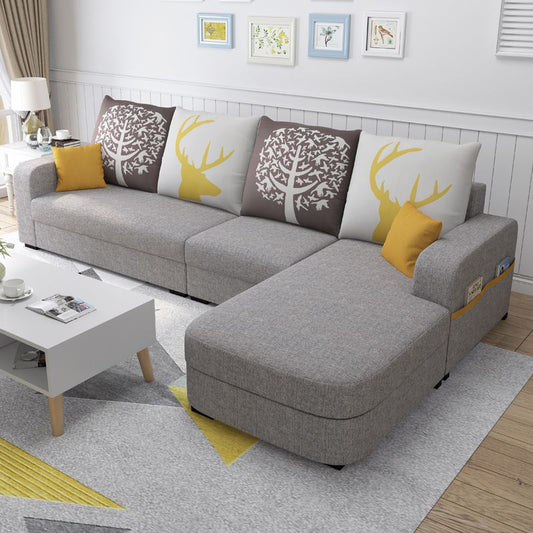 110.24"D x 62.99"W x 33.86"H Casual Removable Cushions Sectionals,Square Arm Clearhalo 'furn' 'furn_sectionals' 'Furniture' 'furniture_sectionals' 'kitchen' 'kitchen_sectionals' 'Living Room Furniture' 'Sectionals' 1200x1200_9a23d680-f558-48a8-b080-1f603b694799