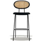 Nordic Rattan Low Back Barstool Simple Indoor Tall Stool with Upholstered Clearhalo 'Bar Furniture' 'Bar Stools' 'bar_stools' 'furn' 'furn_bar_stools' 'furniture_bar_stools' 'Kitchen & Dining Furniture' 'kitchen&dining_furn' 'kitchen' 'kitchen_furn' Furniture' 1200x1200_9a256dc0-7081-4082-9af3-27cfff61335a