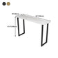 Modern Style Bar Table 42-inch Height Stone Top and Metal Pedestal Bistro Table Clearhalo 'Bar Furniture' 'Bar Tables' 'bar_tables' 'furn' 'furn_bar_tables' 'Furniture' 'furniture_bar_tables' 'Kitchen & Dining Furniture' 1200x1200_9a28514a-4c9f-4f60-ad7f-938d99da2245