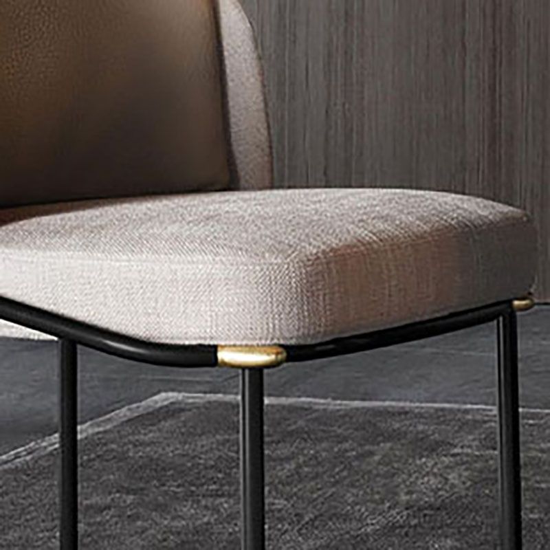 Contemporary Kitchen Chairs Dining Armless Side Chair with Metal Legs Clearhalo ' kitchen&dining_furn' 'Dining Chairs' 'Dining Tables & Seating' 'dining_chair' 'furn' 'furn_dining_chair' 'Furniture' 'furniture_dining_chair' 'Kitchen & Dining Furniture' 'kitchen' 1200x1200_9a289aa2-561b-42da-97f0-4d07a401aa0a