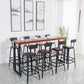 Solid Wood Bar Table Industrial Style Dining Table for Kitchen Clearhalo 'Bar Furniture' 'Bar Tables' 'bar_tables' 'furn' 'furn_bar_tables' 'Furniture' 'Kitchen & Dining Furniture' 1200x1200_9a29586e-c1c5-4577-87e5-ada96fab6bb2