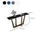 Glam Rectangle Console Accent Table Metal Console Sofa Table for Hall