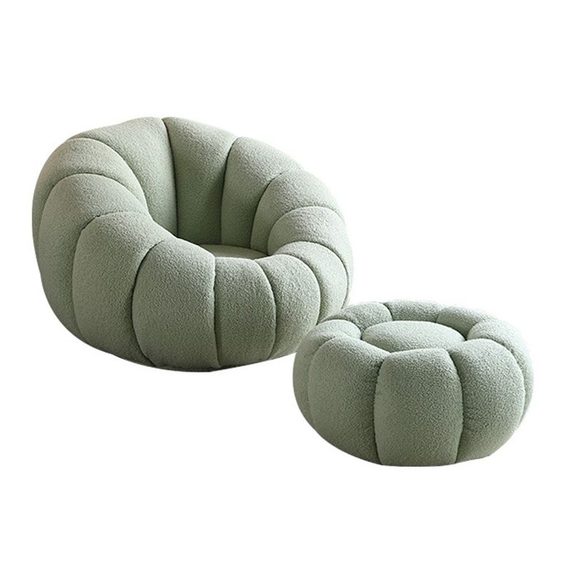 Cuscino cucito posteriore sedia papasan braccia inclinata imbottita con girevole