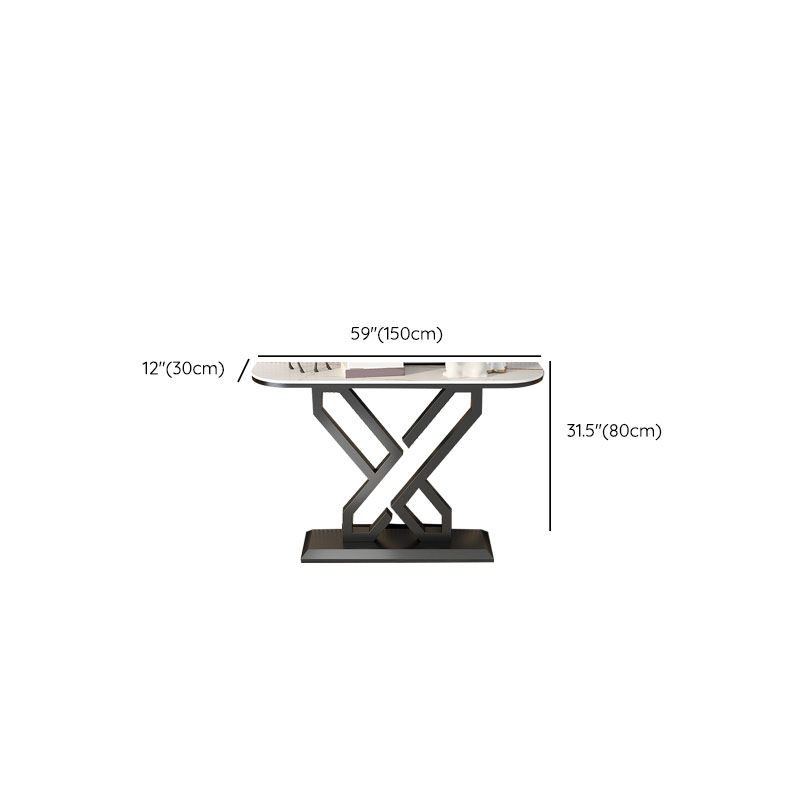 Tavolo di accento in metallo glam tavolo da divano di divano in pietra mezzano per la sala