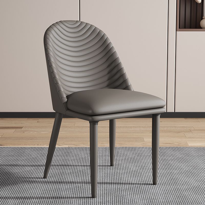 Contemporary Style Metal Dining Chair Dining Armless Side Chair for Kitchen (Set of 2) Clearhalo ' kitchen&dining_furn' 'Dining Chairs' 'Dining Tables & Seating' 'dining_chair' 'furn' 'furn_dining_chair' 'Furniture' 'furniture_dining_chair' 'Kitchen & Dining Furniture' 'kitchen' 1200x1200_9a2c9ae1-1a6d-46a4-894f-7f92dd0bd962