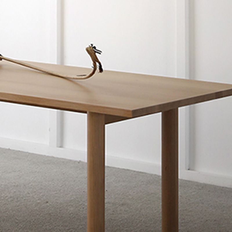 Medieval Modern Solid Wood Table Rectangular Wood Table with 4 Legs Clearhalo 'Dining Tables & Seating' 'Dining Tables' 'dining_table' 'furn' 'furn_dining_table' 'Furniture' 'Kitchen & Dining Furniture' 1200x1200_9a2eb1de-096c-41ef-ad09-2580991c5764